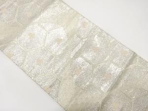 アンティーク　亀甲に若松模様織り出し袋帯（着用可）